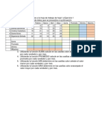 Ejercicio de Google Sheets