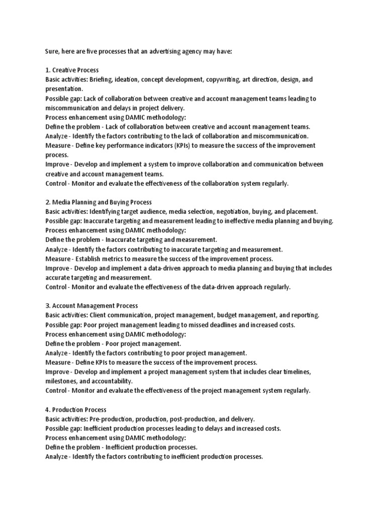 Digital Agency Process in East Africa PDF Project Management