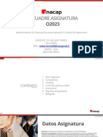 Encuadre Mantenimiento de Sistemas de Automatización y Control de Maquinaria GMAM42