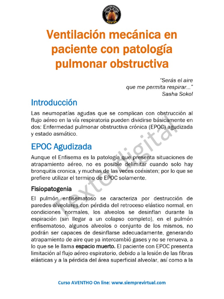 Vmi en Px Obstructivos | PDF