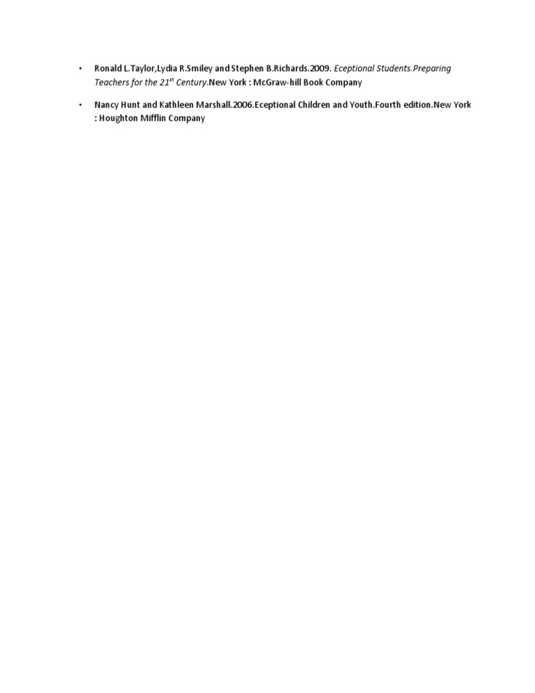Preparing Teachers for Exceptional Students | PDF