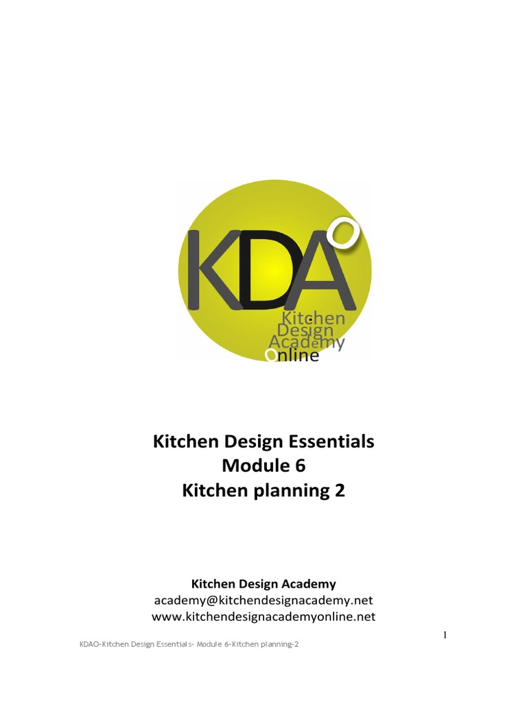 KitchenDesignEssentialsModule6Kitchenplanning2 PDF