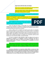 La Importancia Del Derecho Al Trabajo