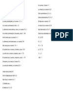 2da Evaluacion - Lenguaje Algebraico