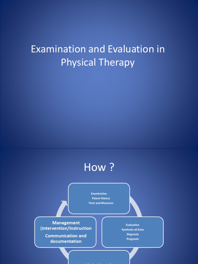 Examination and evaluation in physical therapy pdf level of