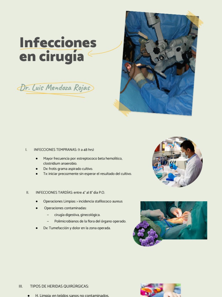 Infecciones En Cirugía Pdf