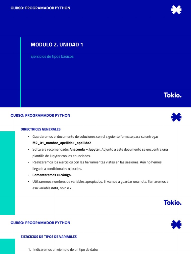 Ejercicios Básicos de Python | PDF