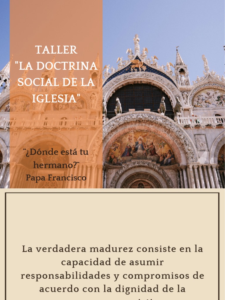 Taller sobre Doctrina Social de la Iglesia | PDF