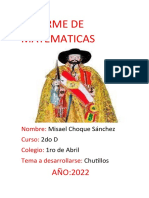 Informe de Matematicas