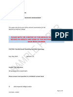 Sample CIVE70045 Rainfall-Runoff Modelling and Flood Hydrology - HWRM