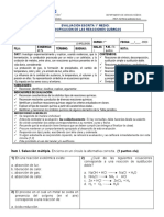 Prueba Quimica 1°MEDIO