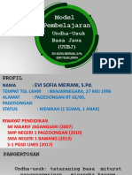 Model Pembelajaran Undha Usuk Basa Jawa Edit Sofia