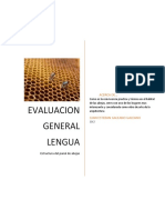 Evaluacion General Lengua