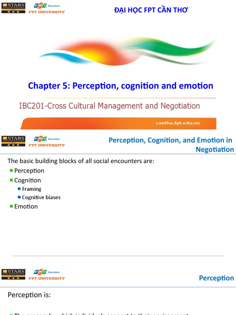 Chapter 5 Perception Cognition And Emotion Pdf