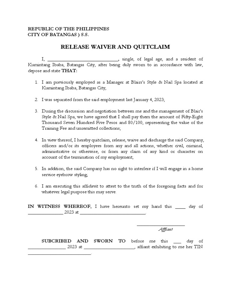 Quitclaim PDF | PDF