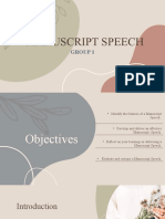 Manuscript Speech