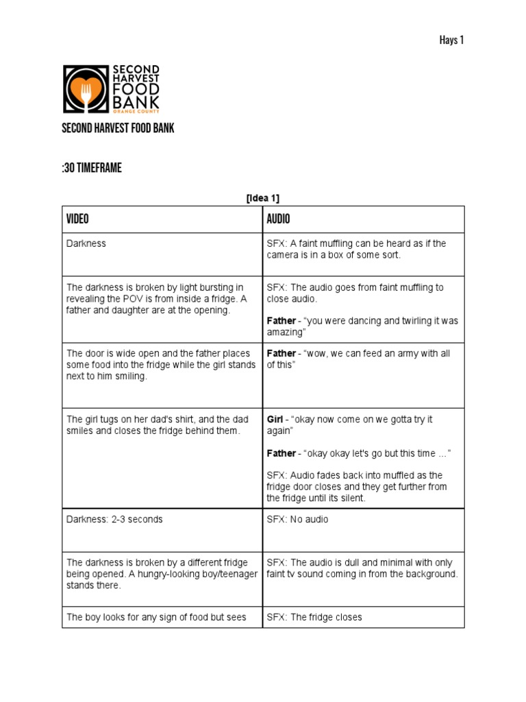 PSA Commercial Script PDF