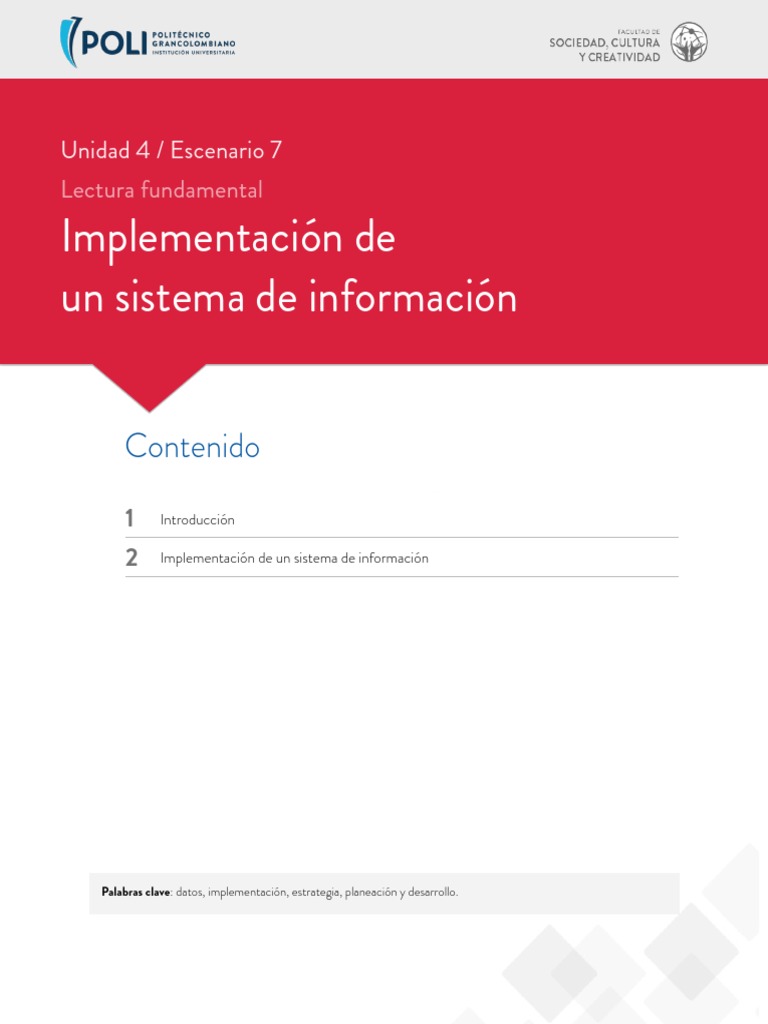 Information Sistema Poli | PDF | Sistema de informacion | Toma de ...