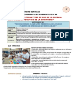 CCSS 5° Promovemos Alternativas de Uso de La Energia Renovable en Feneficio de La Comunidad