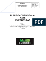 Plan de Contingencia y Respuesta Ante Emergencias BLESSE S.A.C.