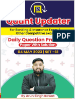 Quant Updater SET61 04 May Maths by Arun Sir