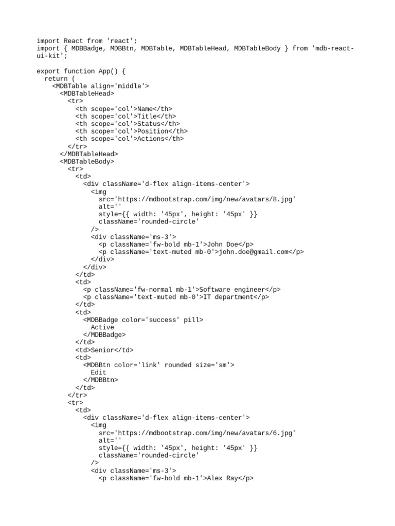 Tabla React Fija PDF