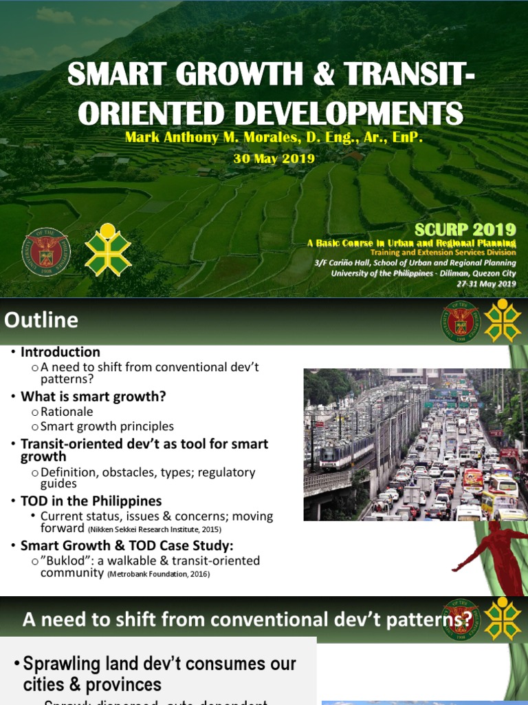 Smart Growth And Tod Pdf Urbanization Transport