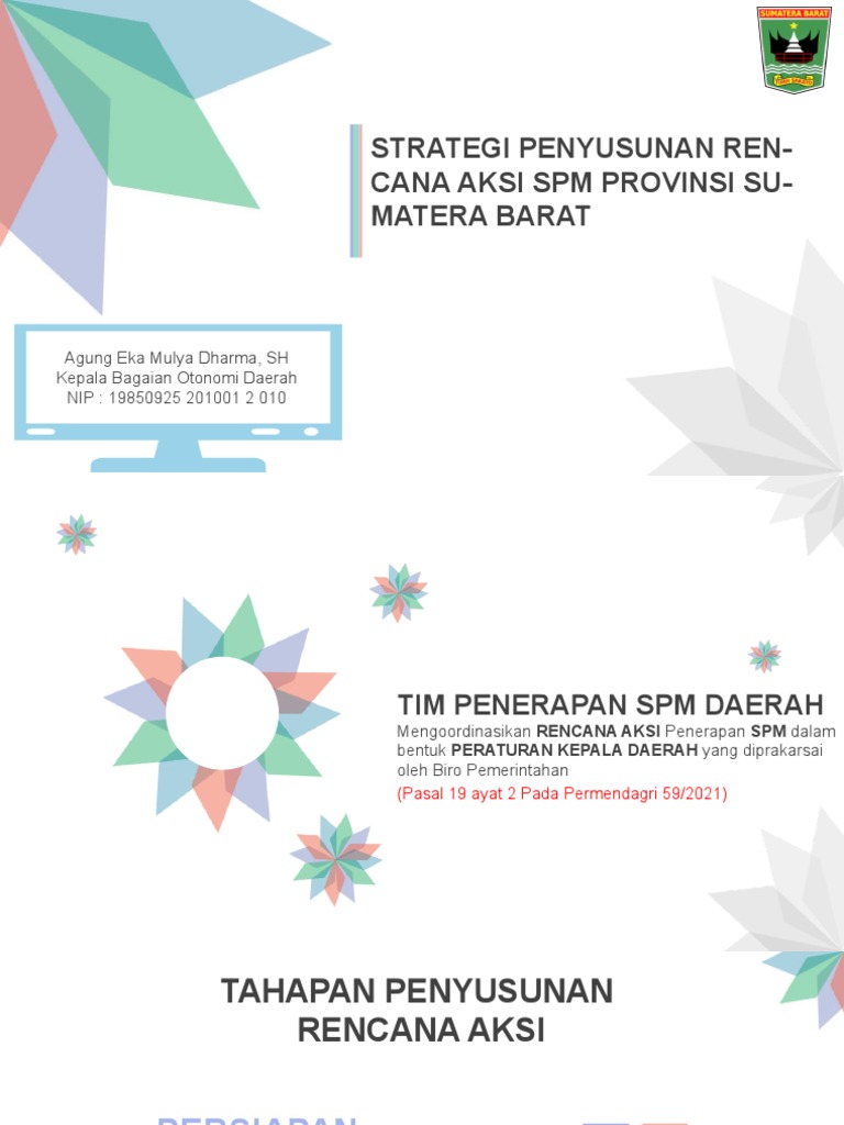 Rencana Aksi SPM Sumatera Barat | PDF | Bisnis