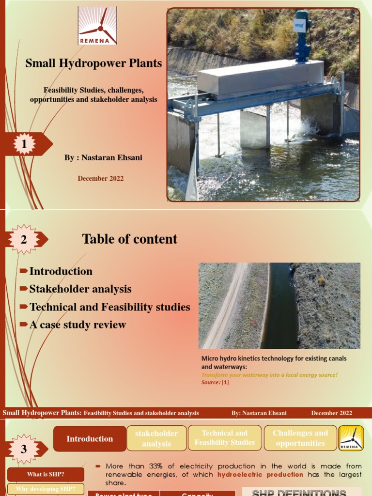 Feasibility of Small Hydropower Plants | PDF | Hydroelectricity ...