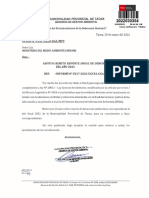 Reporte anual de denuncias ambientales del año 2021 de la Municipalidad Provincial de Tacna