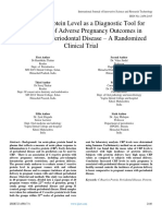C-Reactive Protein Level As A Diagnostic Tool For Assessment of Adverse Pregnancy Outcomes in Females With Periodontal Disease - A Randomized Clinical Trial