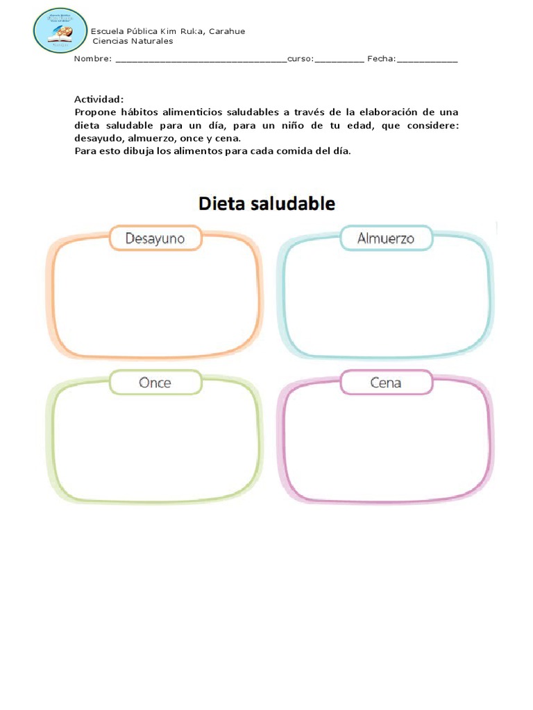 Crear Un Menú Saludable | PDF
