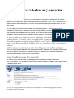 Herramientas de Virtualización y Simulación