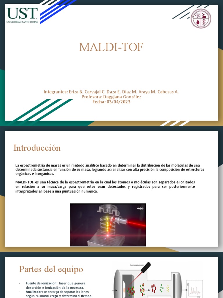 MALDI-TOF (1) | PDF | Ionización | Especialidades Medicas