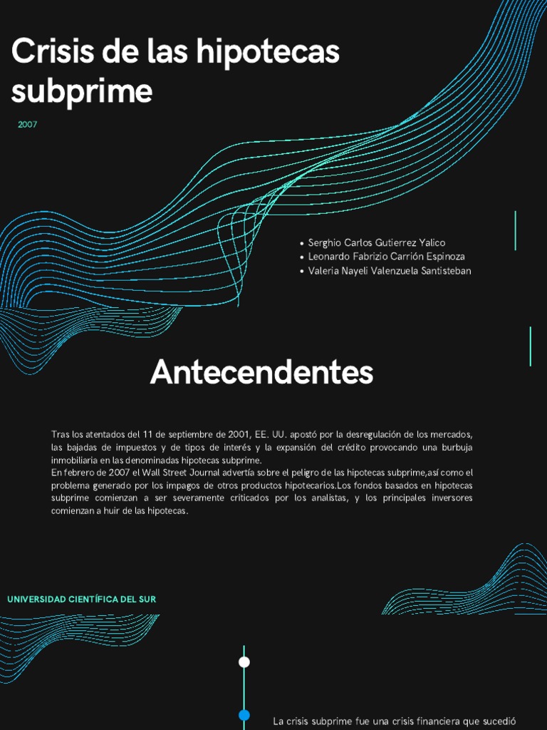 Crisis de Las Hipotecas Subprime | PDF