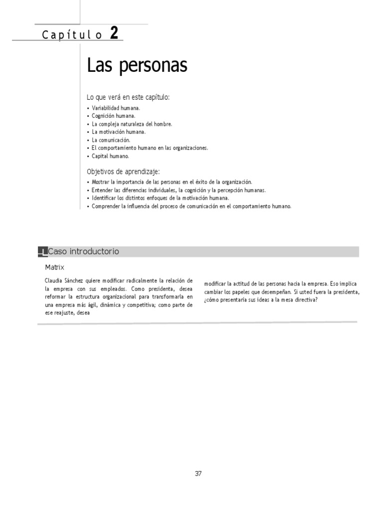 Capítulo 2 Chiavenato Pdf Motivacional Motivación