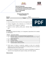 Evaluación Final Exp Artística III Bimestre