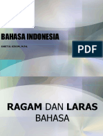 Ragam Dan Laras Bahasa (MK Bahasa Indonesia) 2020