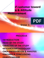 Attitude of Customer Toward Pesticide & Attitude Measurement