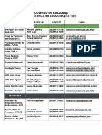 Assessorias Do Governo Do Amazonas - Secretarias e Órgãos