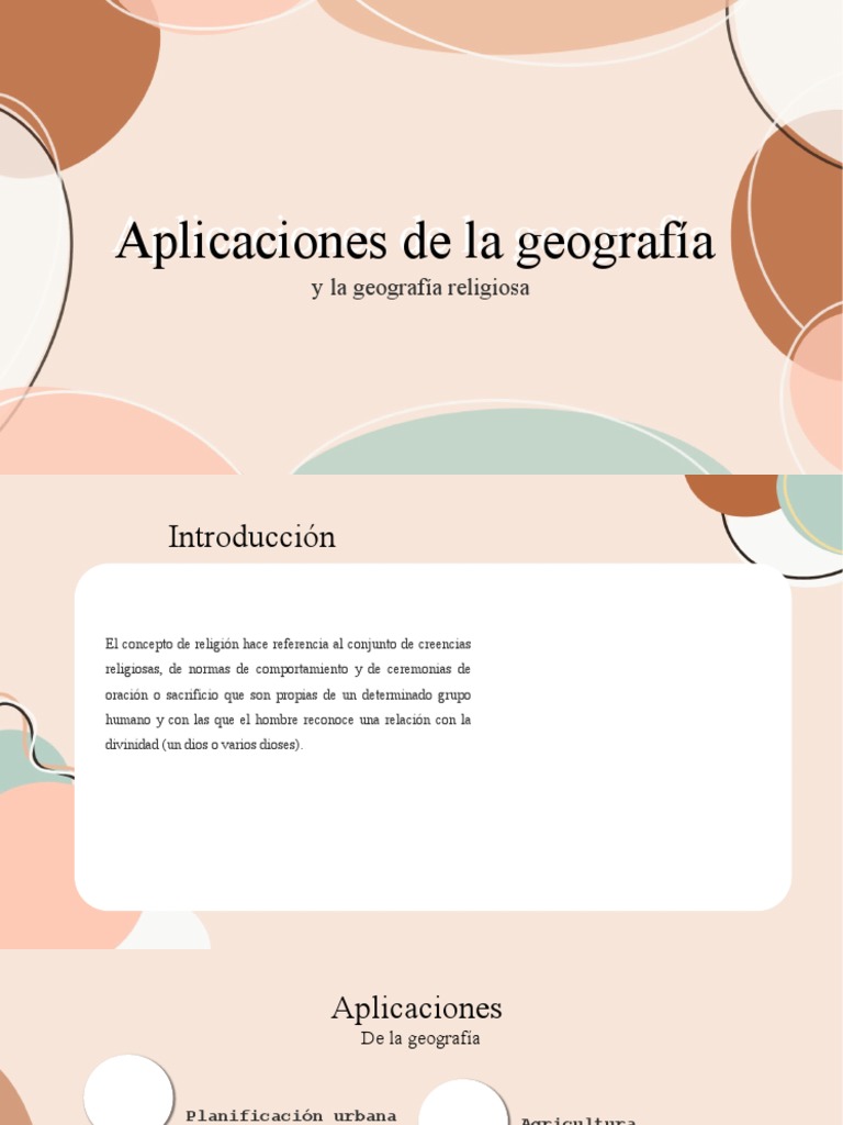 Aplicaciones de La Geografia PDF Geografía