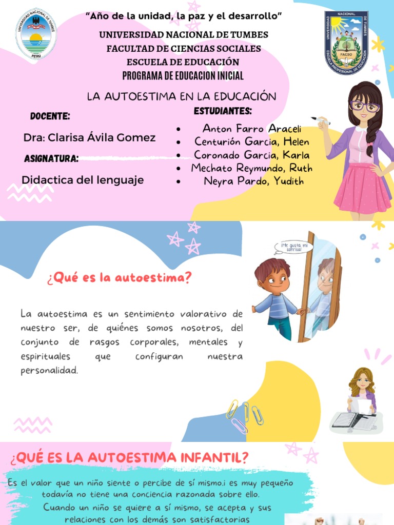 La Autoestima en la Educación Infantil | PDF | Crecimiento personal y ...