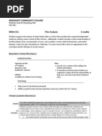 Syllabus Massasoit Film Analysis Fall, 2011