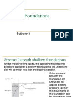 Shallow Foundations: Settlement