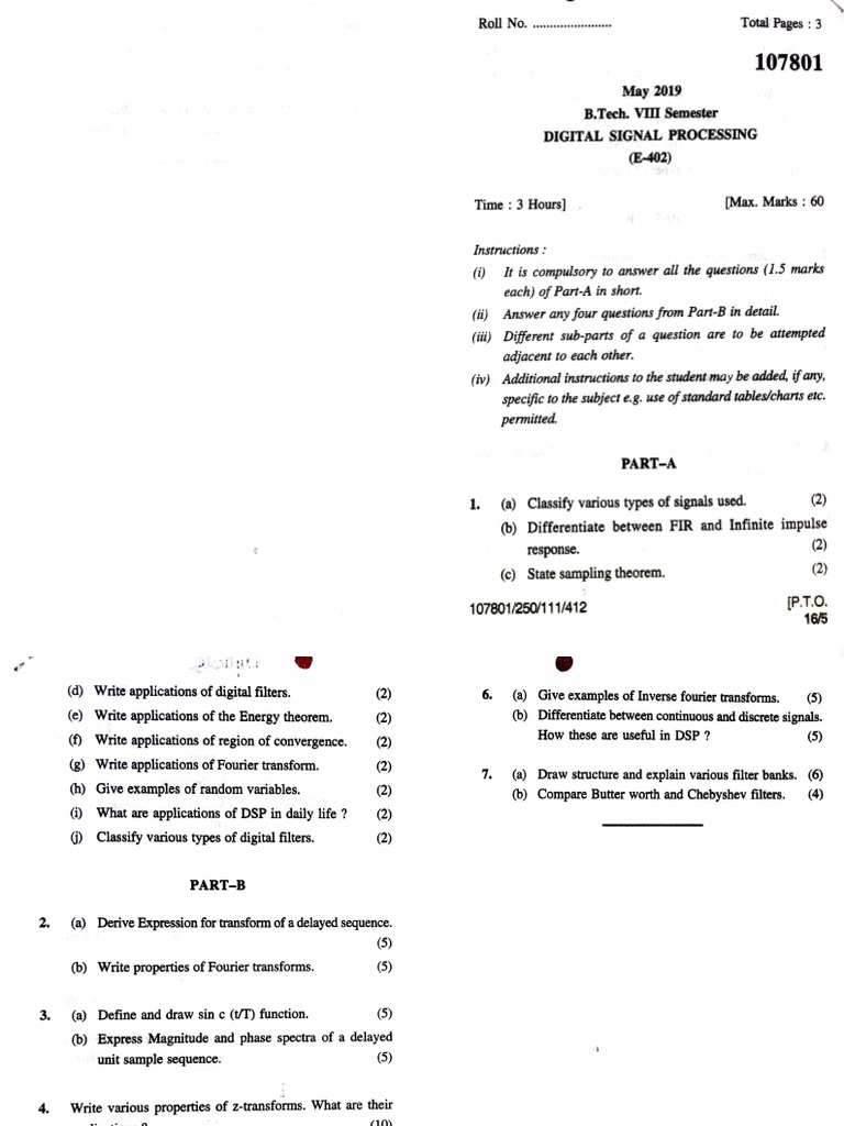 DSP2 PDF Digital Signal Processing Mathematics