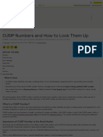 Cusip Numbers and How To Look Them Up