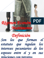 Regimen Economico Del Matrimonio