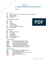 Anexo 1 Pronombres y Adjetivos Posesivos