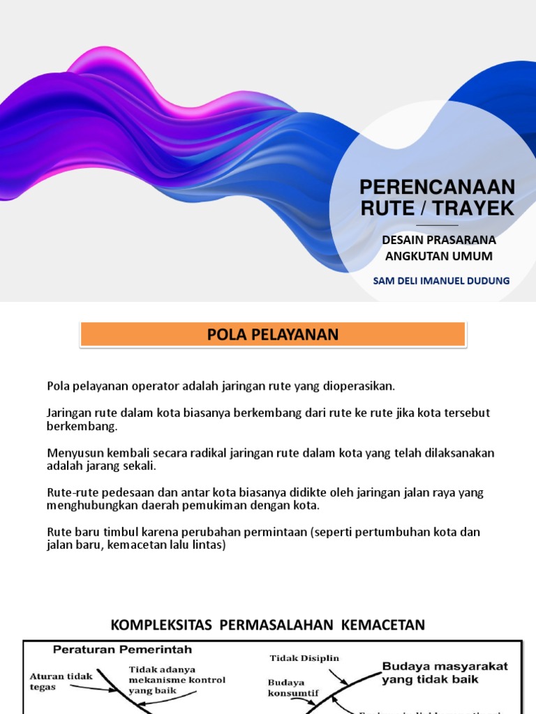 Perencanaan Rute Angkutan Umum | PDF