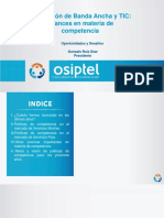 Regulación de Banda Ancha y TIC Avances en Materia de Competencia 2017